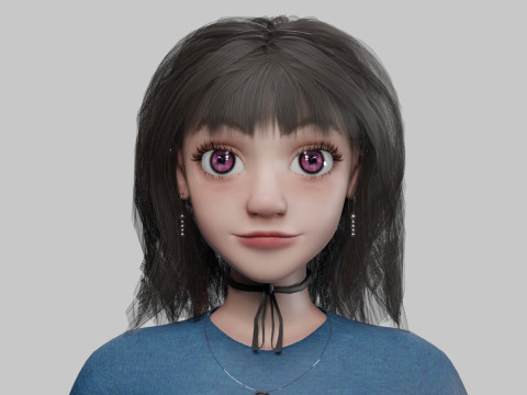 Beautiful Pretty Woman V36062 Modelo 3D
