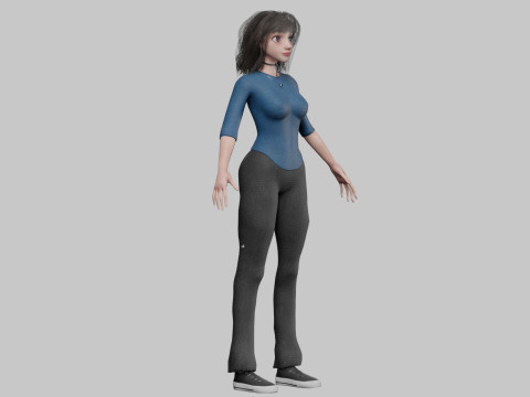 Beautiful Pretty Woman V36062 Modelo 3D