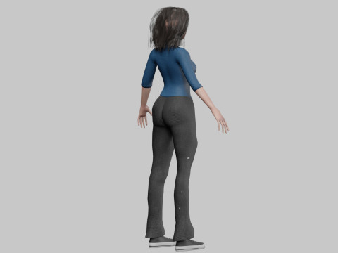 Beautiful Pretty Woman V36062 Modelo 3D