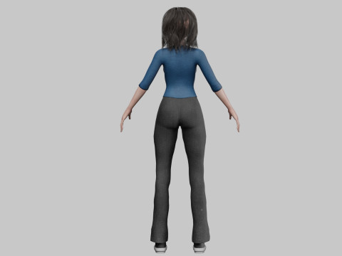 Beautiful Pretty Woman V36062 Modelo 3D