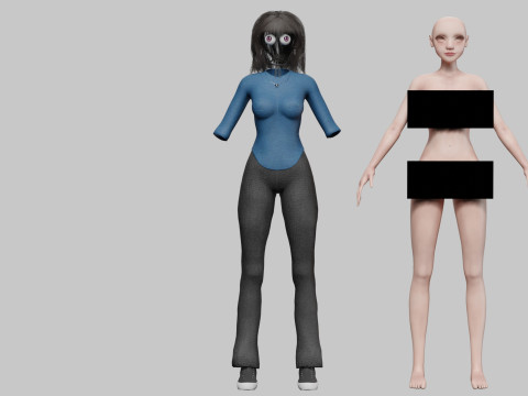 Beautiful Pretty Woman V36062 Modelo 3D