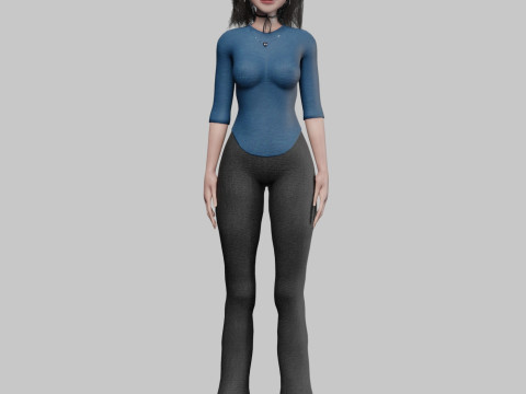 Beautiful Pretty Woman V36062 Modelo 3D