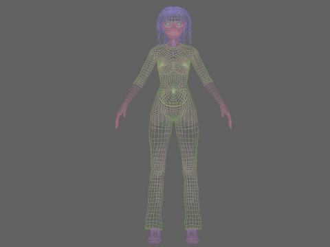 Beautiful Pretty Woman V36062 Modelo 3D