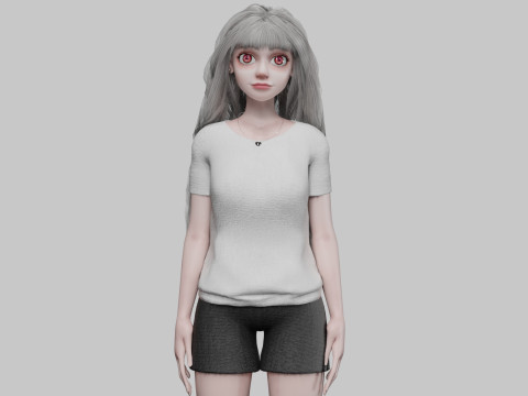 Classic Basic Woman V38913 3D Model