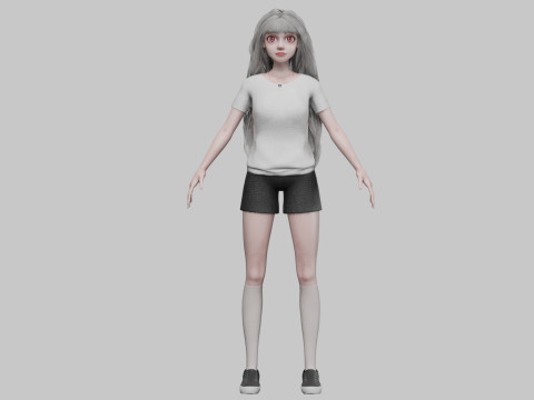 Classic Basic Woman V38913 3D Model