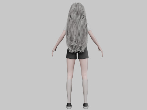 Classic Basic Woman V38913 3D Model