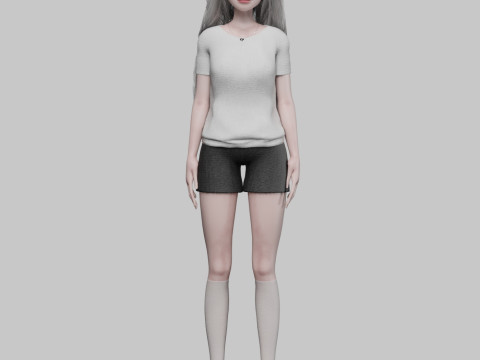 Classic Basic Woman V38913 3D Model