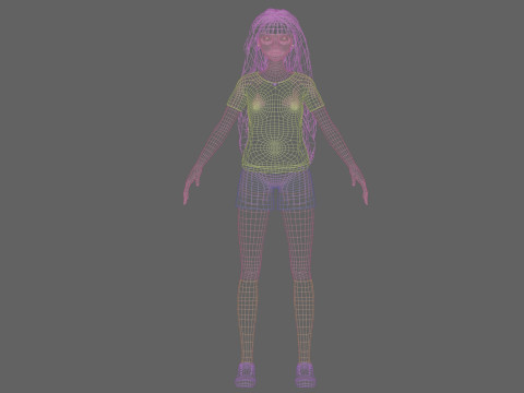 Classic Basic Woman V38913 3D Model