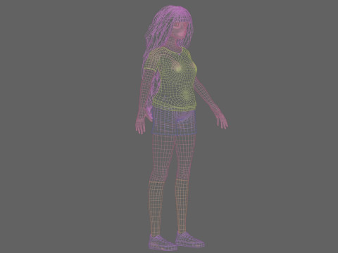 Classic Basic Woman V38913 3D Model