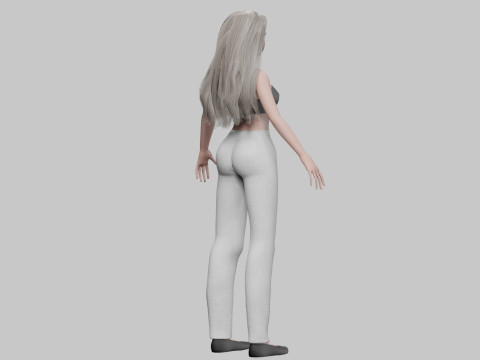 Classic cute Woman V30043 Model 3D