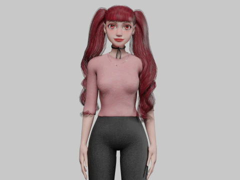 क्लासिक सुंदर महिला V36548 3D मॉडल