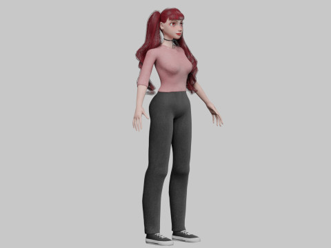 Classic Pretty Woman V36548 3D Model