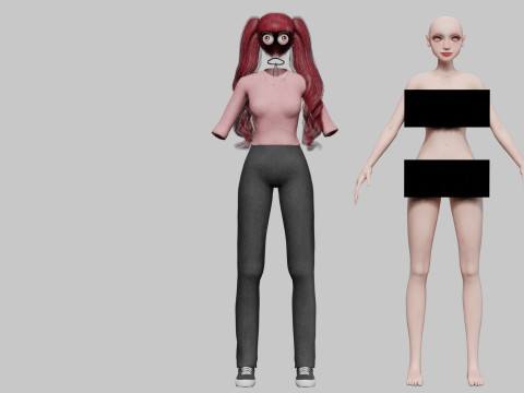 Classic Pretty Woman V36548 3D Model