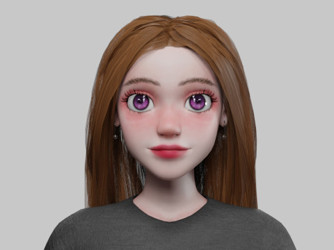 Cool Basic Woman V34228 3D Model
