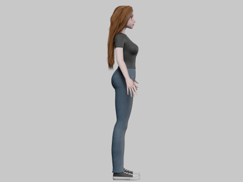 Cool Basic Woman V34228 3D Model