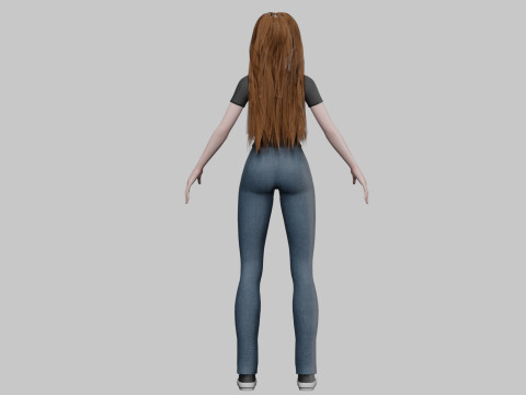 Cool Basic Woman V34228 3D Model