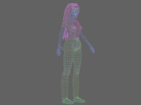 Cool Basic Woman V34228 3D Model
