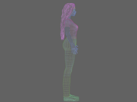 Cool Basic Woman V34228 3D Model