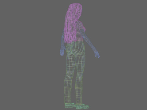 Cool Basic Woman V34228 3D Model