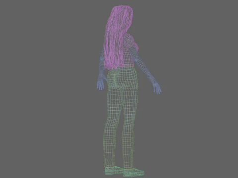 Cool Basic Woman V34228 3D Model
