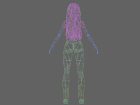 Cool Basic Woman V34228 3D Model