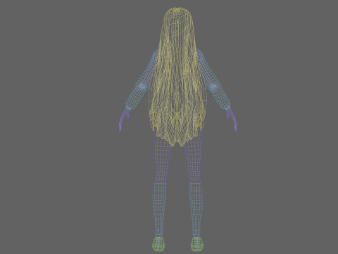 Cool cute Woman V34297 3D Modell