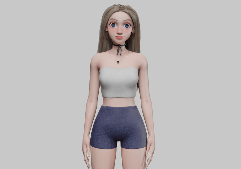 Cool Pretty Woman V34030 Modelo 3D .c4d .max .obj .3ds .fbx .stl .blend