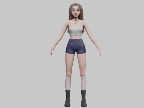 Cool Pretty Woman V34030 3D Model