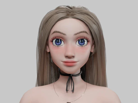 Cool Pretty Woman V34030 3D Model