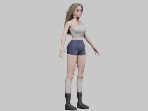 Cool Pretty Woman V34030 3D Model