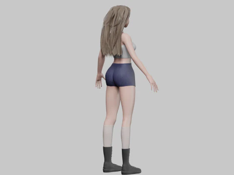 Cool Pretty Woman V34030 3D Model