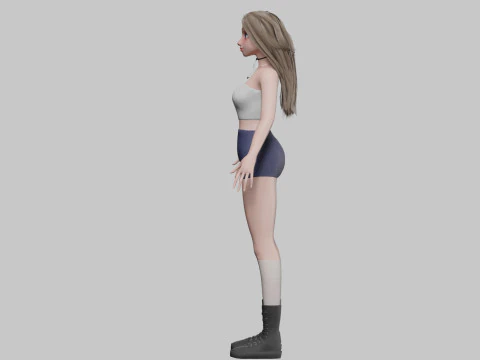 Cool Pretty Woman V34030 3D Model