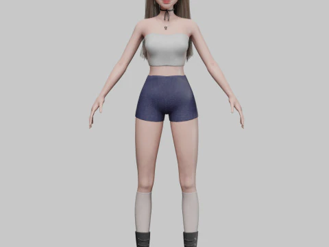 Cool Pretty Woman V34030 3D Model