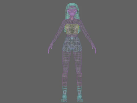 Cool Pretty Woman V34030 3D Model