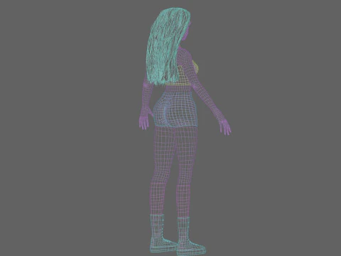 Cool Pretty Woman V34030 3D Model