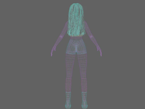 Cool Pretty Woman V34030 3D Model