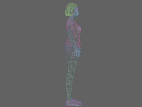 Cute Basic Woman V31672 3D Model