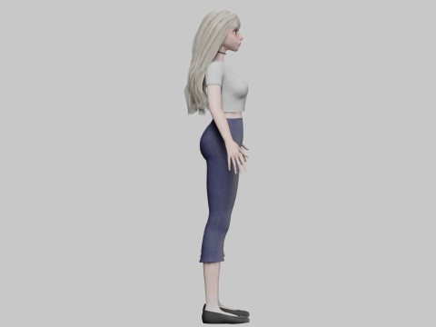 Cute classic Woman V34199 3Dモデル