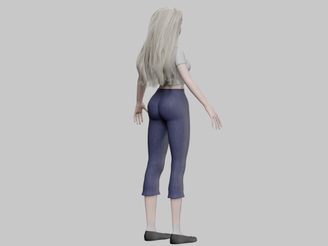 Cute classic Woman V34199 3Dモデル