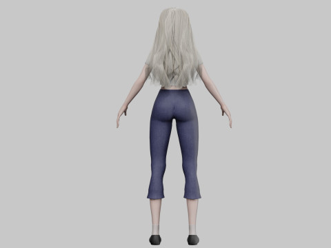 Cute classic Woman V34199 3Dモデル