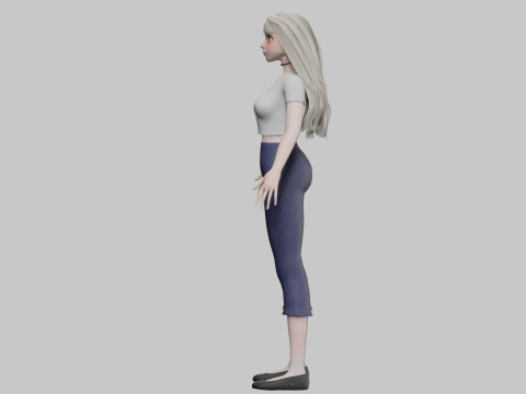 Cute classic Woman V34199 3Dモデル