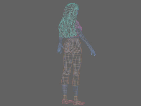 Cute classic Woman V34199 3Dモデル
