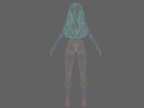 Cute classic Woman V34199 3Dモデル