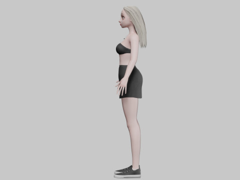 Cute pretty Woman V27780 3D Модель