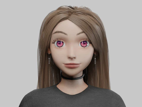 Pretty Basic Woman V31982 3D Model