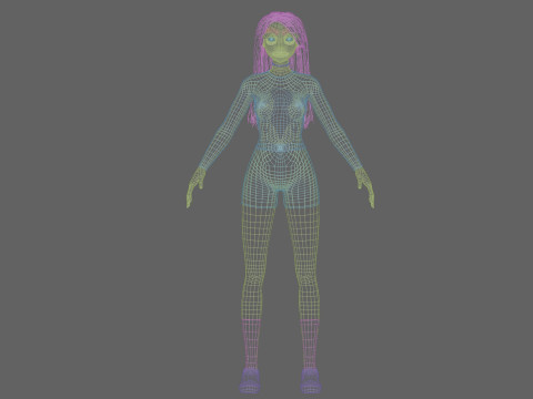 Pretty Basic Woman V31982 Modèle 3D