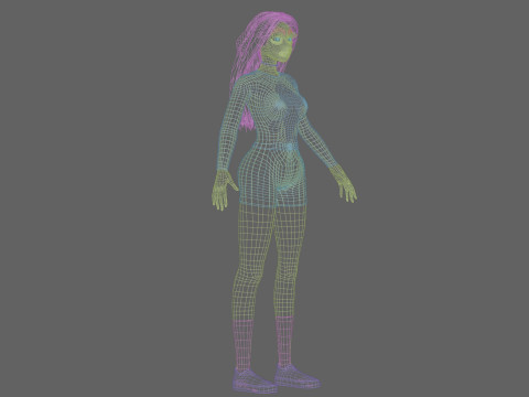 Pretty Basic Woman V31982 Modèle 3D