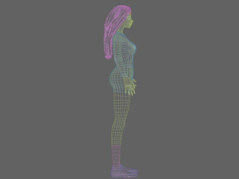 Pretty Basic Woman V31982 3D Model