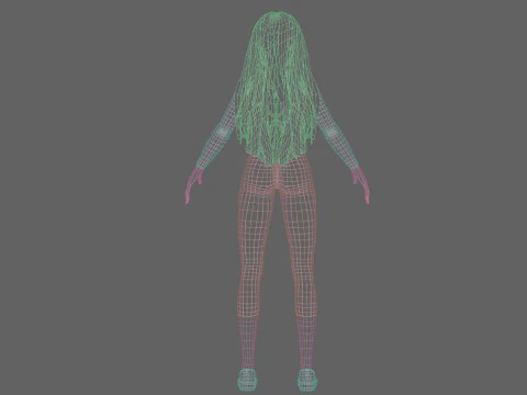 Pretty Beautiful woman V35728 3D Model