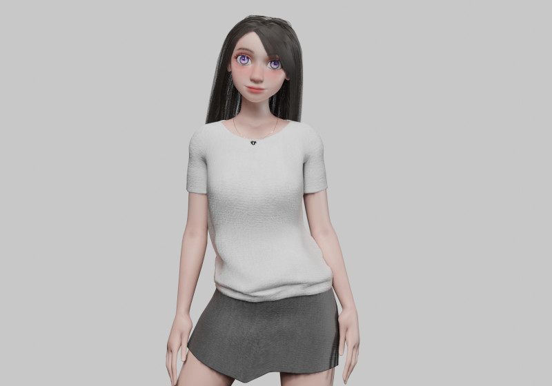 Pretty cool woman V31351 Modèle 3D .c4d .max .obj .3ds .fbx .stl .blend 